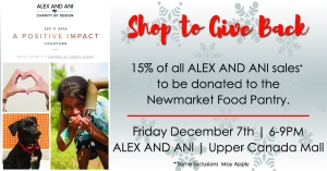 Shop to Give Back @ Alex and Ani - Upper Canada Mall