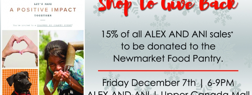 Shop to Give Back for the Newmarket Food Pantry