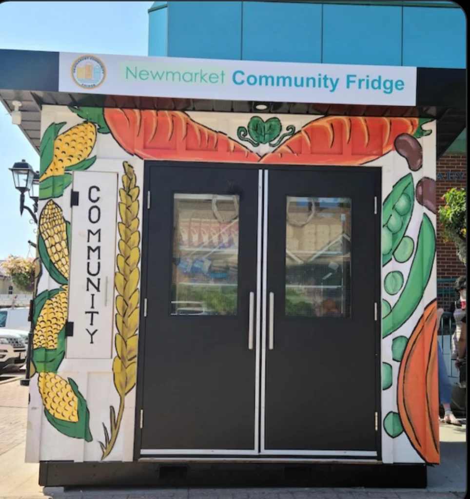 Community Fridge - Newmarket Food Pantry - sunny